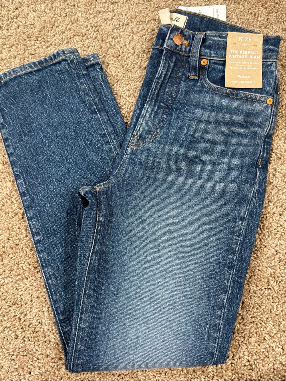 Madewell High-Rise Women's Blue Vintage Wash Jeans